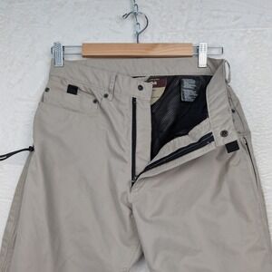 VTG Burton Snowboard Pants Men Small Tan Biolight Side Vent Outdoor Techwear 90s